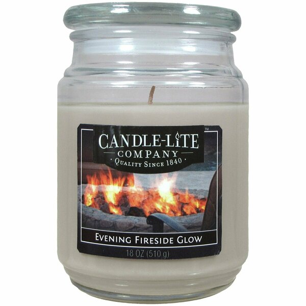 Candle Lite 18 Oz. Evening Fireside Glow Jar Candle 3297251